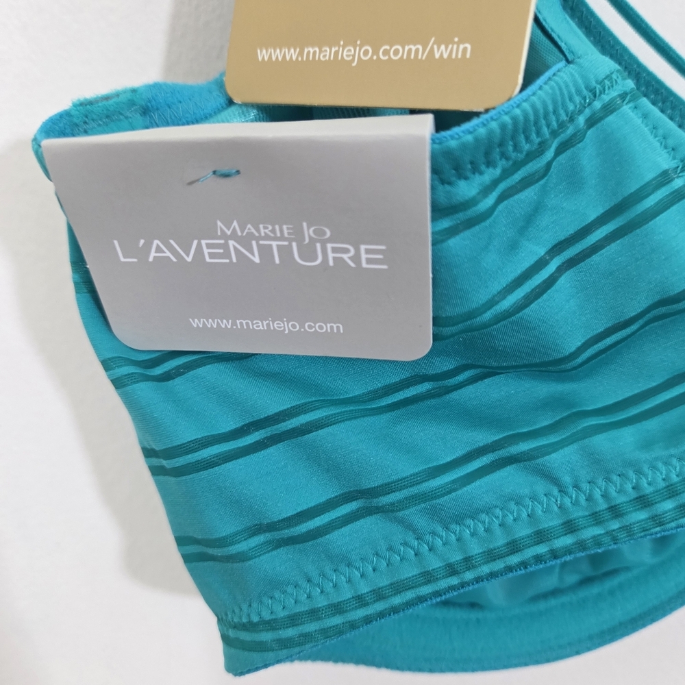NWT Marie Jo L'Aventure Robbie Bra Summer Green Underwire Size 34 E - Picture 8 of 13